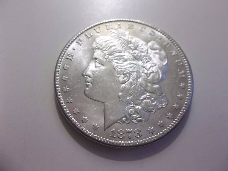 1878 S Morgan Silver Dollar Very High Grade MS (Grey Sheets Value $90.00)