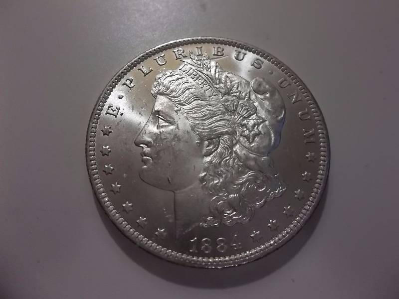 1884 O Morgan Silver Dollar Higher Grade MS
