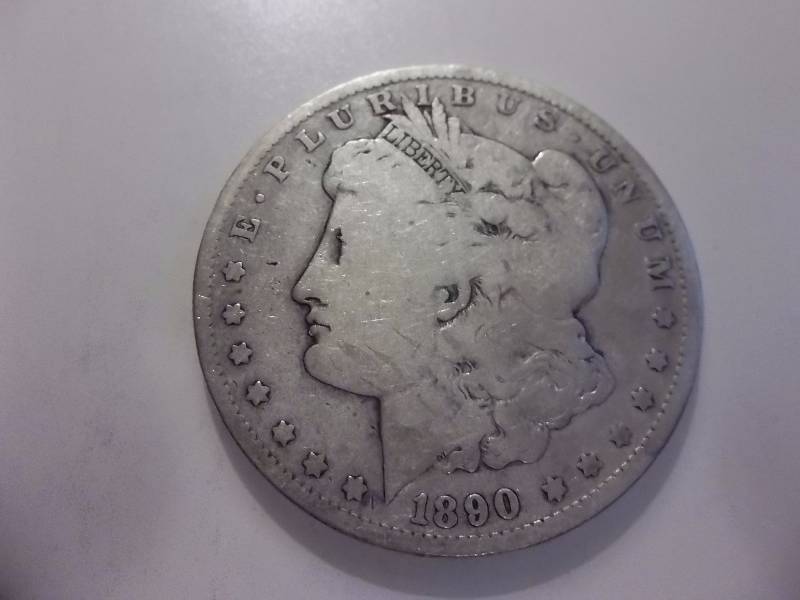 1890 O Morgan Silver Dollar