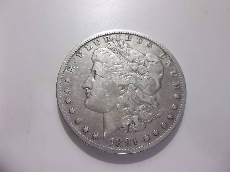 1891 O Morgan Silver Dollar