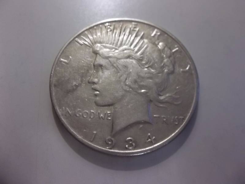 1934 S Peace Silver Dollar Better Grade