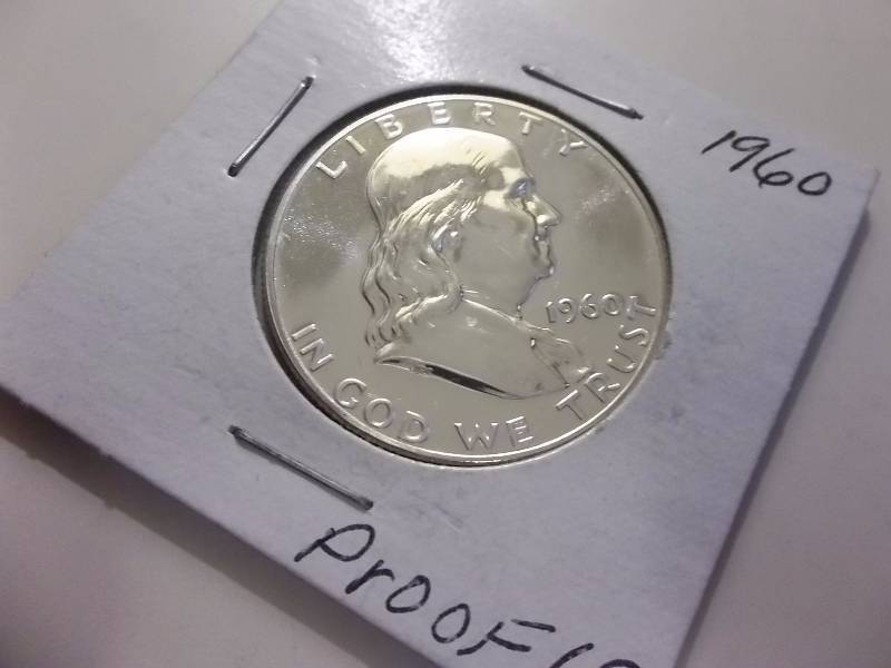 1960  Franklin Half Dollar Proof 69 With Full Bell