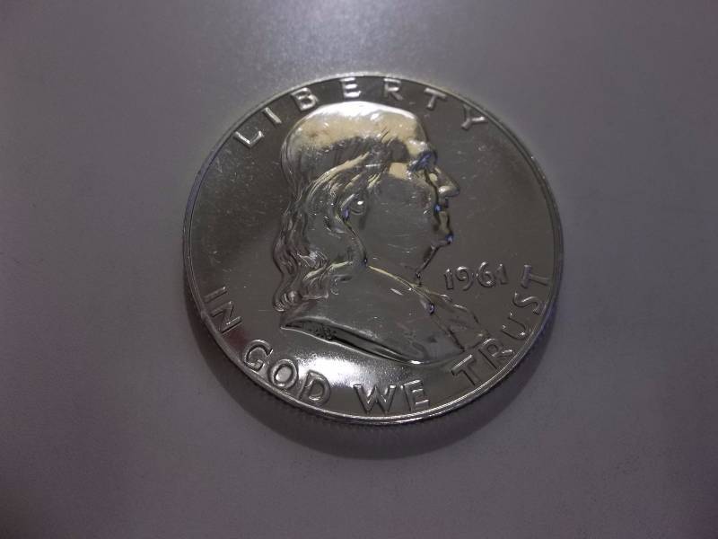 1961  Franklin Half Dollar  Proof With Full Bell