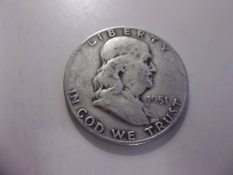 1951 D Franklin Half Dollar Better Grade