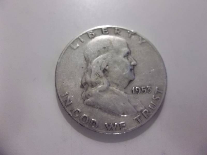 1953 D  Franklin Half Dollar Better Grade