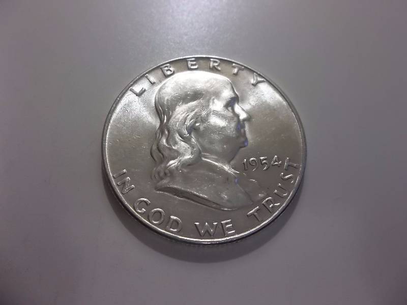 1954 D  Franklin Half Dollar High Grade MS With Full Bell