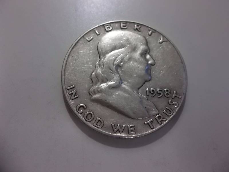 1958 D Franklin Half Dollar Higher Grade