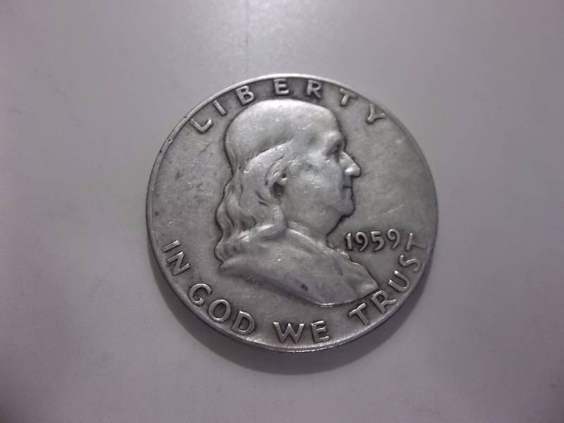 1959  Franklin Half Dollar Better Grade
