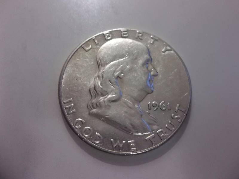 1961  Franklin Half Dollar High Grade MS