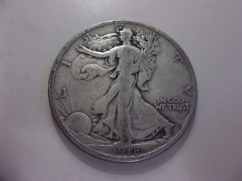 1918 D  Walker Half Dollar