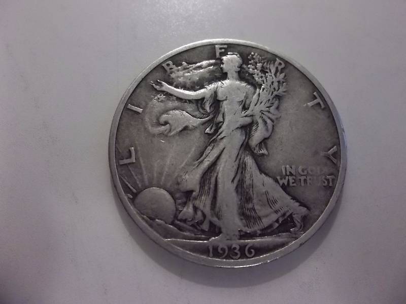 1936 S Walker Half Dollar Better Grade