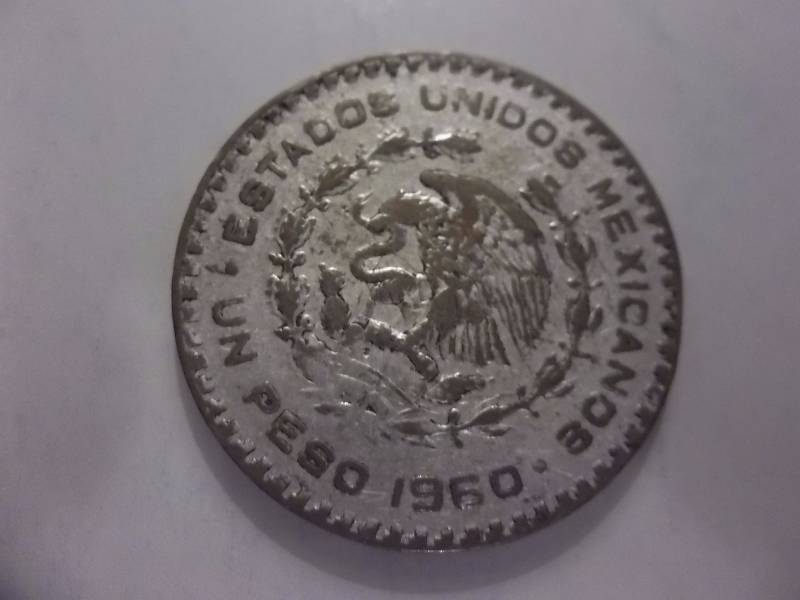 1960 Mexican Silver Peso .5104 Oz