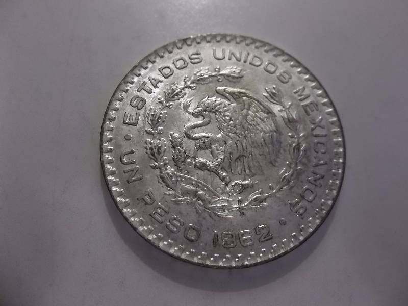 1962 Mexican Silver Peso .5104 Oz
