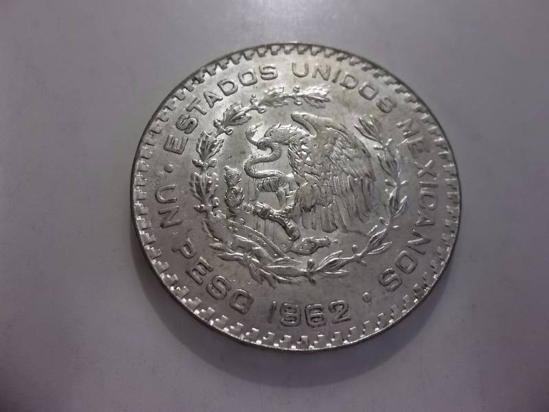 1962 Mexican Silver Peso .5104 Oz