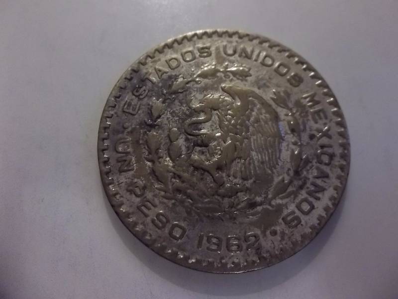 1962 Mexican Silver Peso .5104 Oz