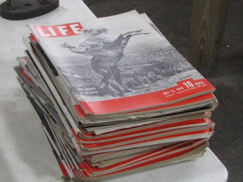 lot 61 image: 1940s Life Magazines