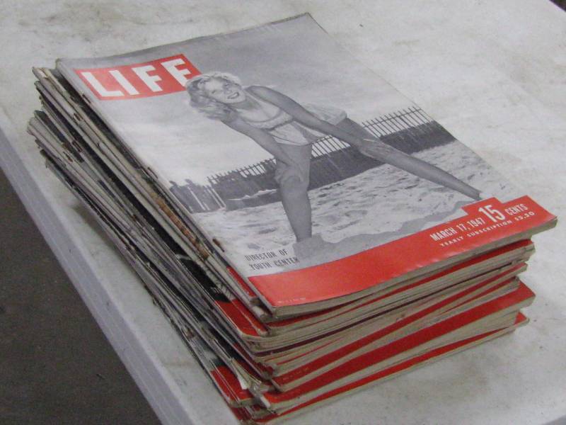 lot 62 image: 1940s Life Magazines