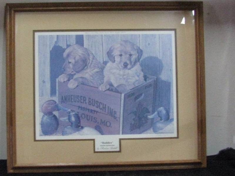 lot 66 image: Framed & Signed Buddies Print