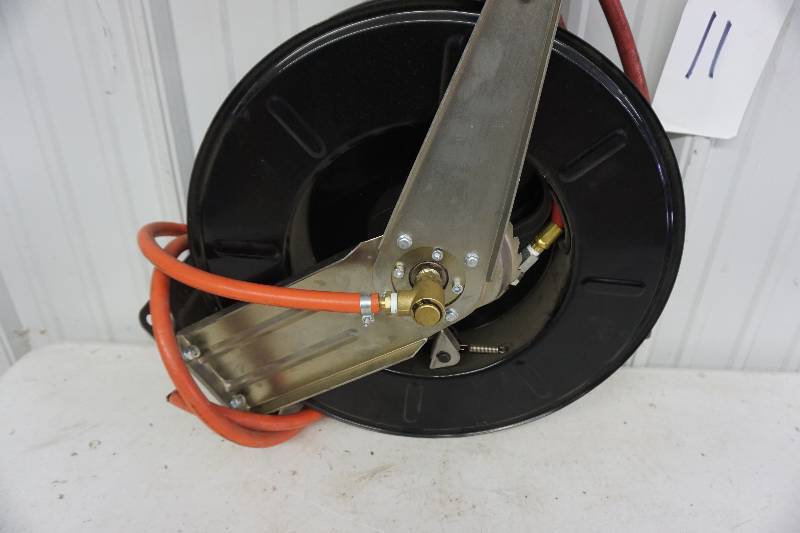 lot 11 image: Ranger Products Model RH50 Dual Support Spring Rewind 50 Hose Reel