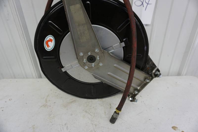 lot 24 image: Bendpak Ranger Products Model RH50 Dual Support Spring Rewind 50 Hose Reel