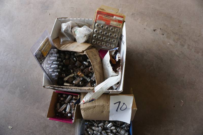 lot 70 image: Large Lot of Assorted LugWheel Nuts In Assorted Sizes and Styles