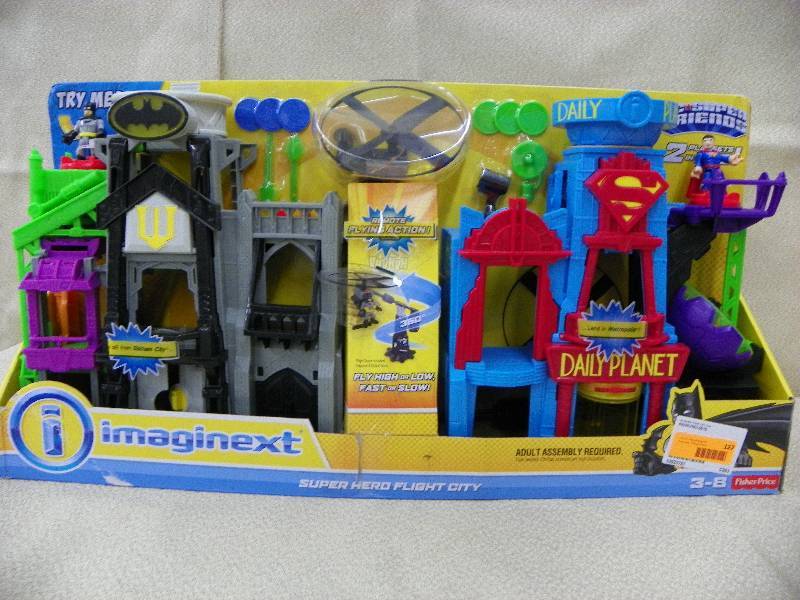 lot 127 image: DC SUPER FLIGHT CITY, Fisher Price