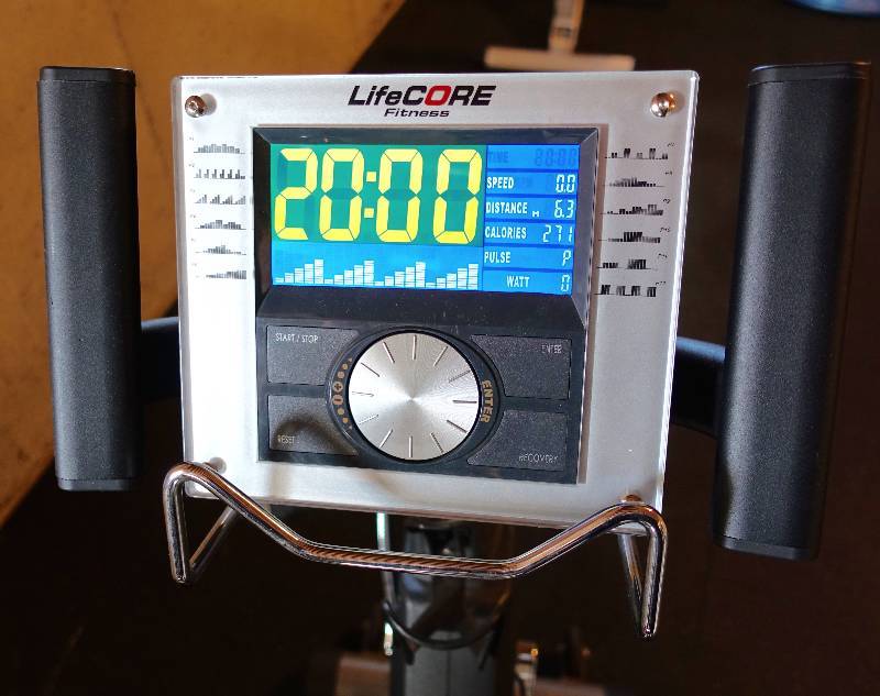 lot 9 image: LifeCore 1000rb Recumbent Bike (see demo video about this model)