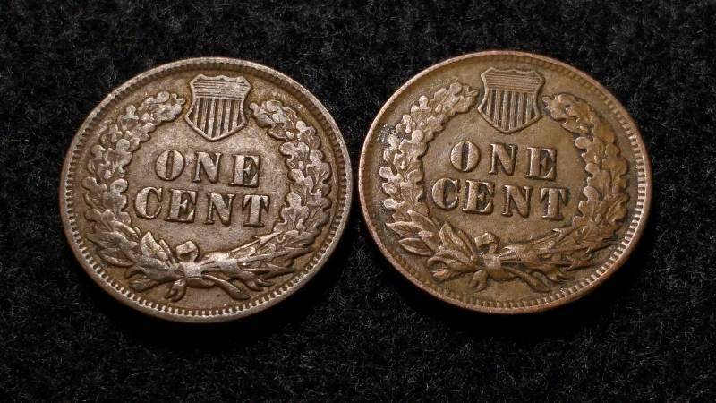 lot 44 image: 1900s Indian Head Cent x2