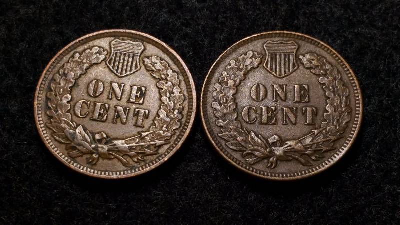 lot 46 image: 1900s Indian Head Cent x2
