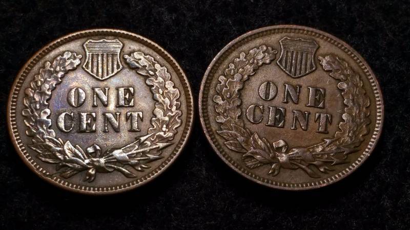 lot 51 image: 1900s Indian Head Cent x2