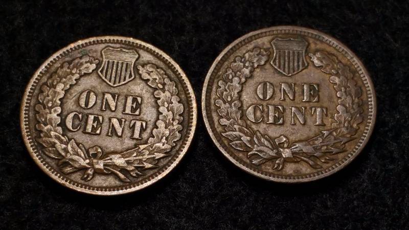 lot 53 image: 1900s Indian Head Cent x2
