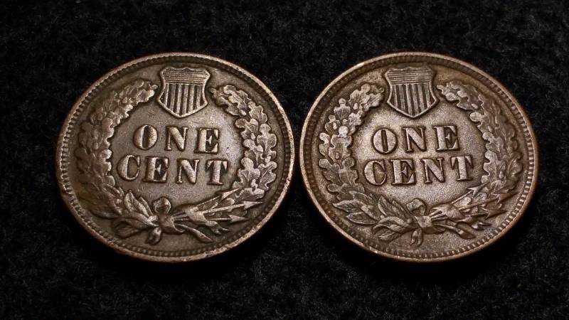 lot 60 image: 1900s Indian Head Cent x2