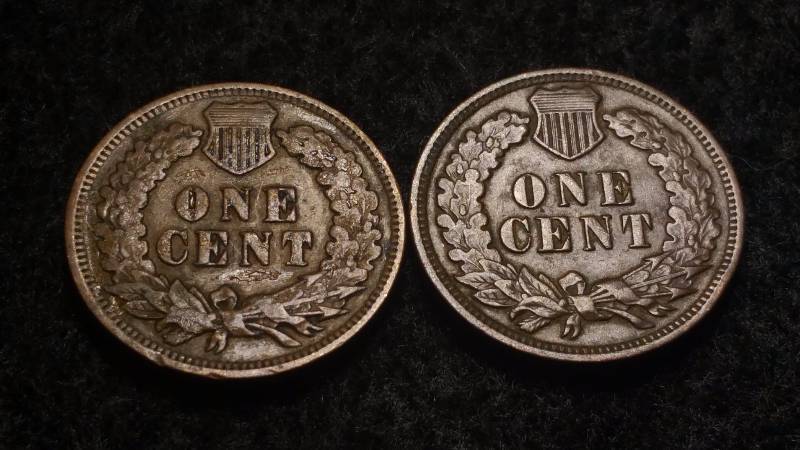 lot 61 image: 1900s Indian Head Cent x2