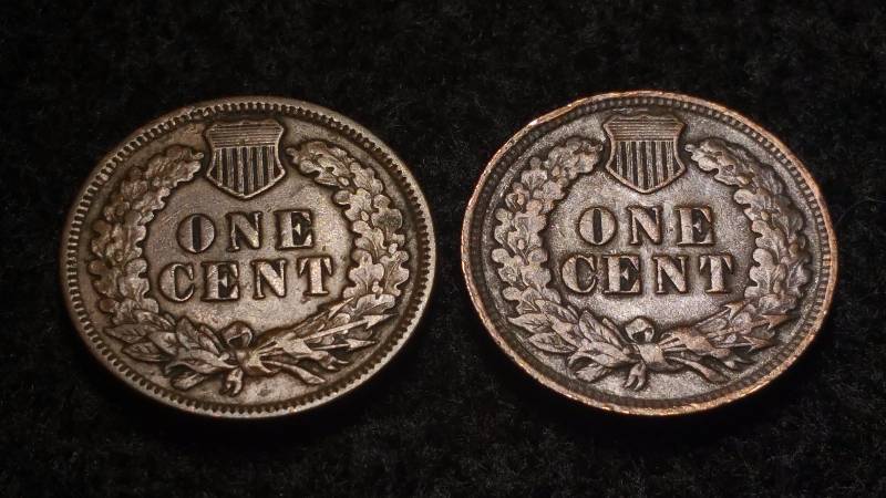 lot 62 image: 1900s Indian Head Cent x2
