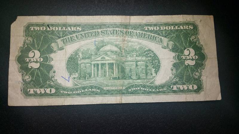 lot 67 image: 1953 $2 Red Seal Note