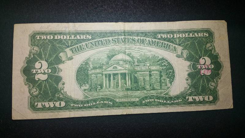lot 73 image: 1953 $2 Red Seal Note