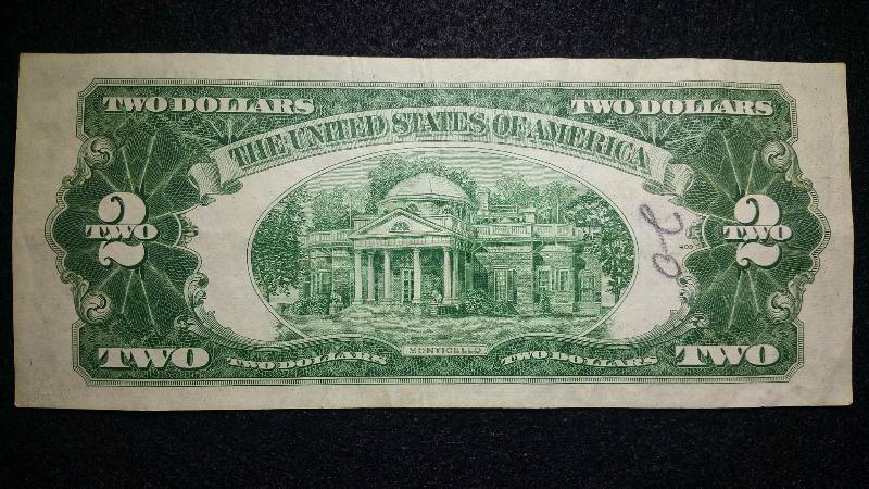 lot 93 image: 1953 $2 Red Seal Note