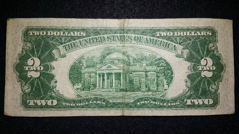 lot 96 image: 1953 $2 Red Seal Note