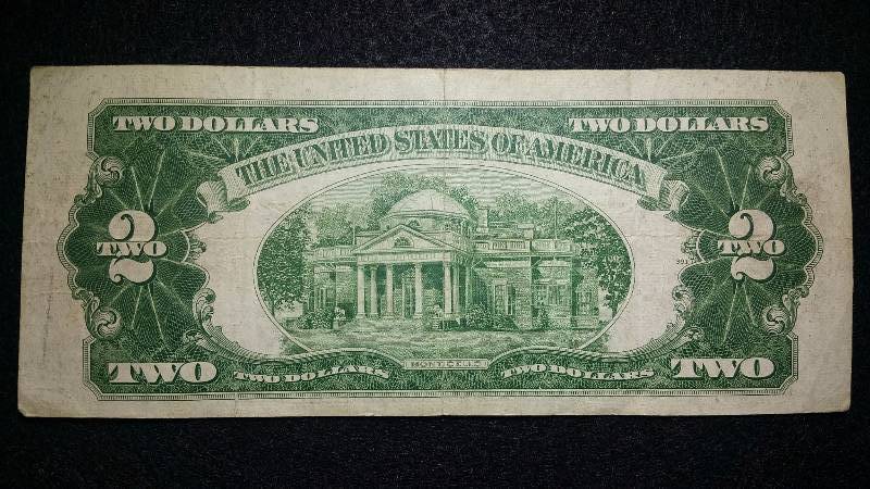 lot 100 image: 1953 $2 Red Seal Note