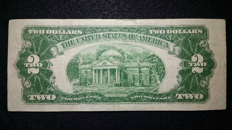lot 102 image: 1953 $2 Red Seal Note