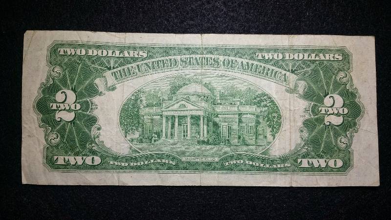 lot 104 image: 1953 $2 Red Seal Note