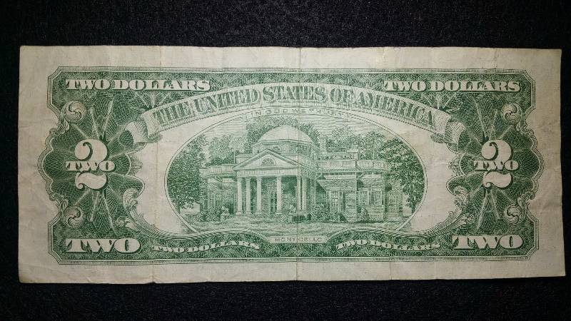 lot 105 image: 1953 $2 Red Seal Note