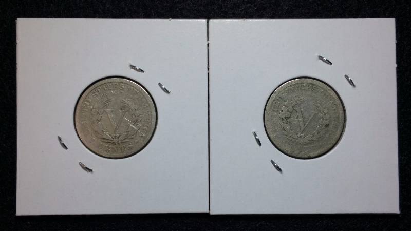 lot 16 image: 1896 & 1912 D Liberty V Nickels