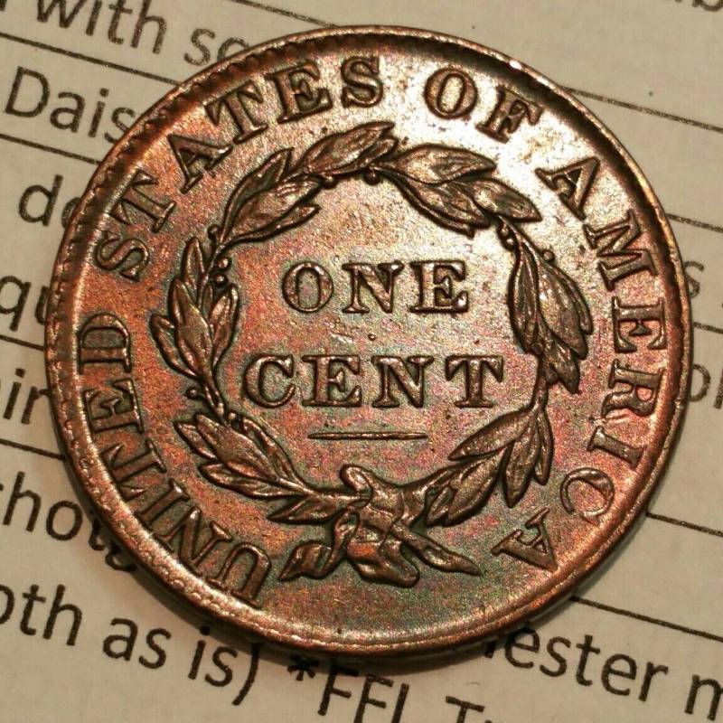lot 14 image: 1827 Coronet Large Cent - High Grade