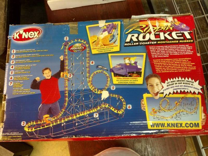 K'NEX 63166 Rippin' Rocket Roller Coaster as Is for sale online 