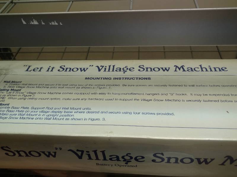 lot 164 image: Department 56 Village Snow Machine