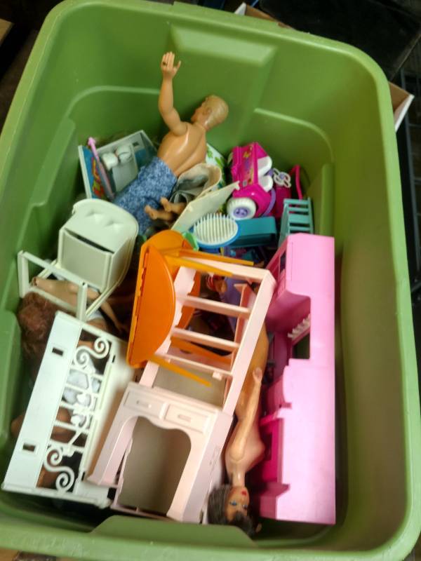 lot 170 image: Tub Full of BarbieKen Toys and More