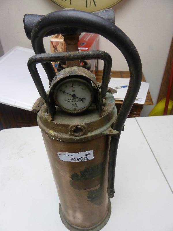 lot 245 image: Antique Fire Extinguisher