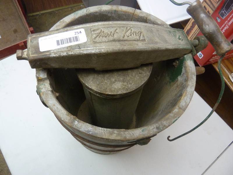 lot 254 image: Antique Ice Cream Maker