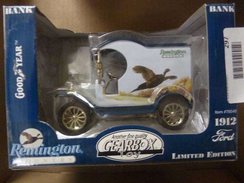 lot 297 image: Remington Pheasant Truck Bank 1912 Ford
